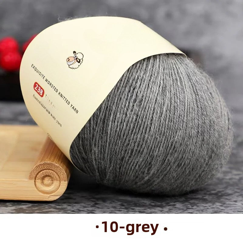 Special worsted knitted fleece fine wool thread handwoven DIY sweater hat scarf material Australian wool