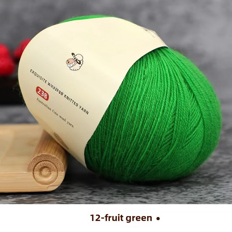 Special worsted knitted fleece fine wool thread handwoven DIY sweater hat scarf material Australian wool