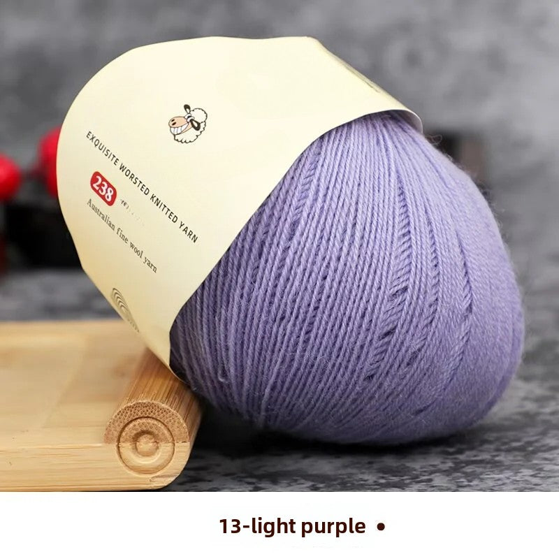 Special worsted knitted fleece fine wool thread handwoven DIY sweater hat scarf material Australian wool