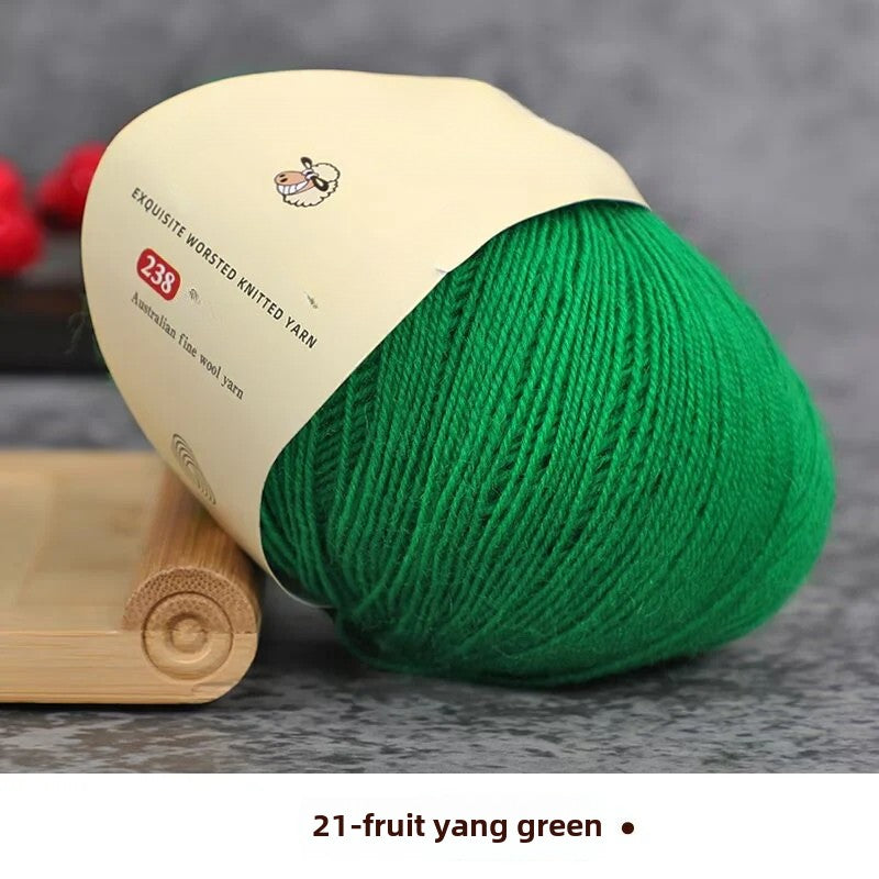 Special worsted knitted fleece fine wool thread handwoven DIY sweater hat scarf material Australian wool