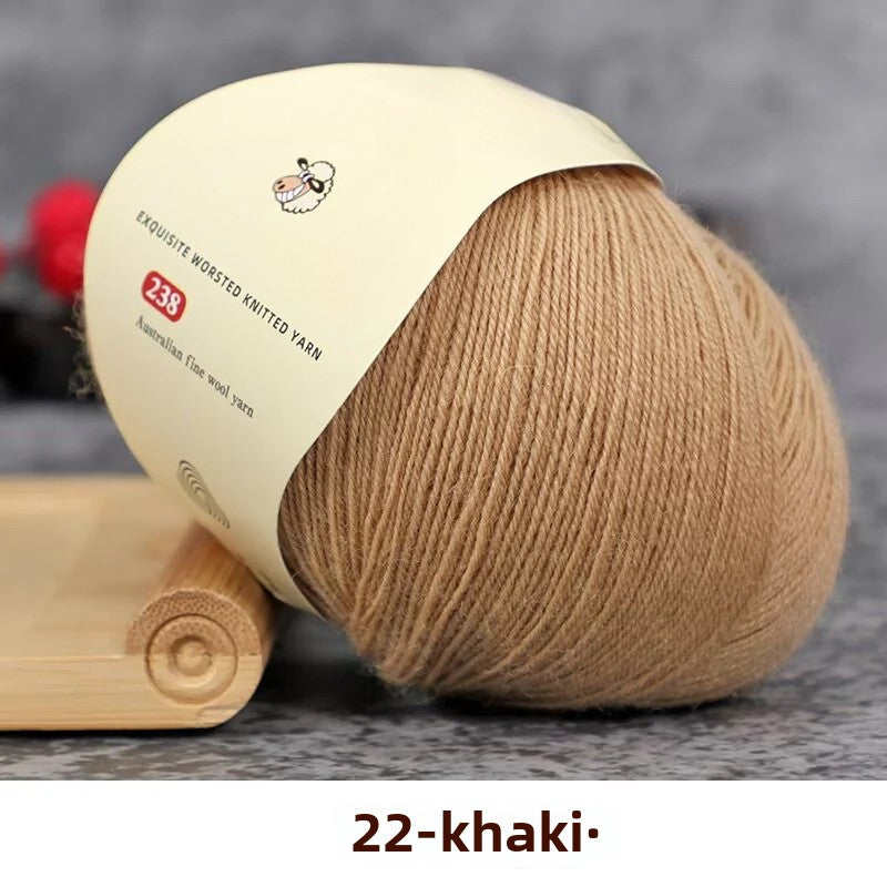 Special worsted knitted fleece fine wool thread handwoven DIY sweater hat scarf material Australian wool