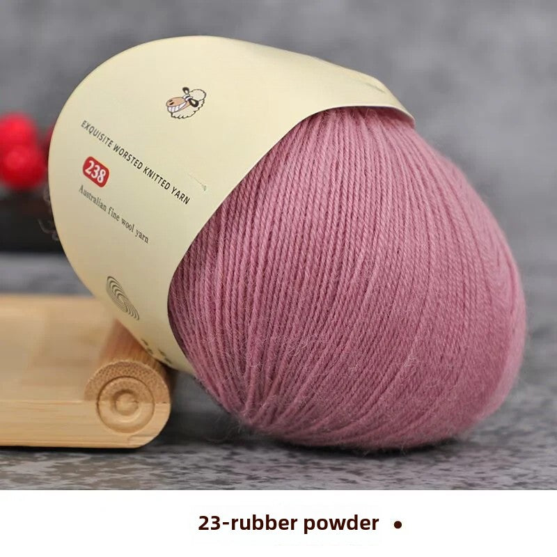 Special worsted knitted fleece fine wool thread handwoven DIY sweater hat scarf material Australian wool