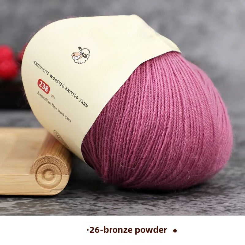 Special worsted knitted fleece fine wool thread handwoven DIY sweater hat scarf material Australian wool