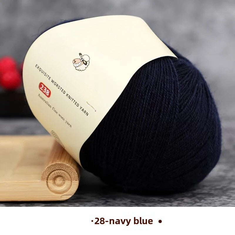 Special worsted knitted fleece fine wool thread handwoven DIY sweater hat scarf material Australian wool