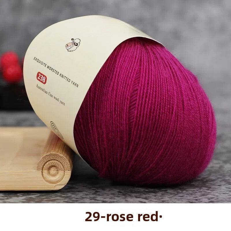 Special worsted knitted fleece fine wool thread handwoven DIY sweater hat scarf material Australian wool