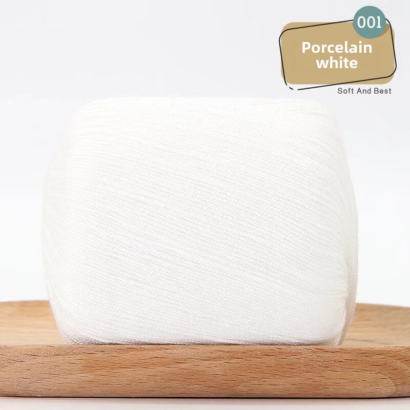 Lace Thread Tencel Cotton Lace Thread Hand Knitted Crochet Doll Wool Spinning Wool DIY Material Pack