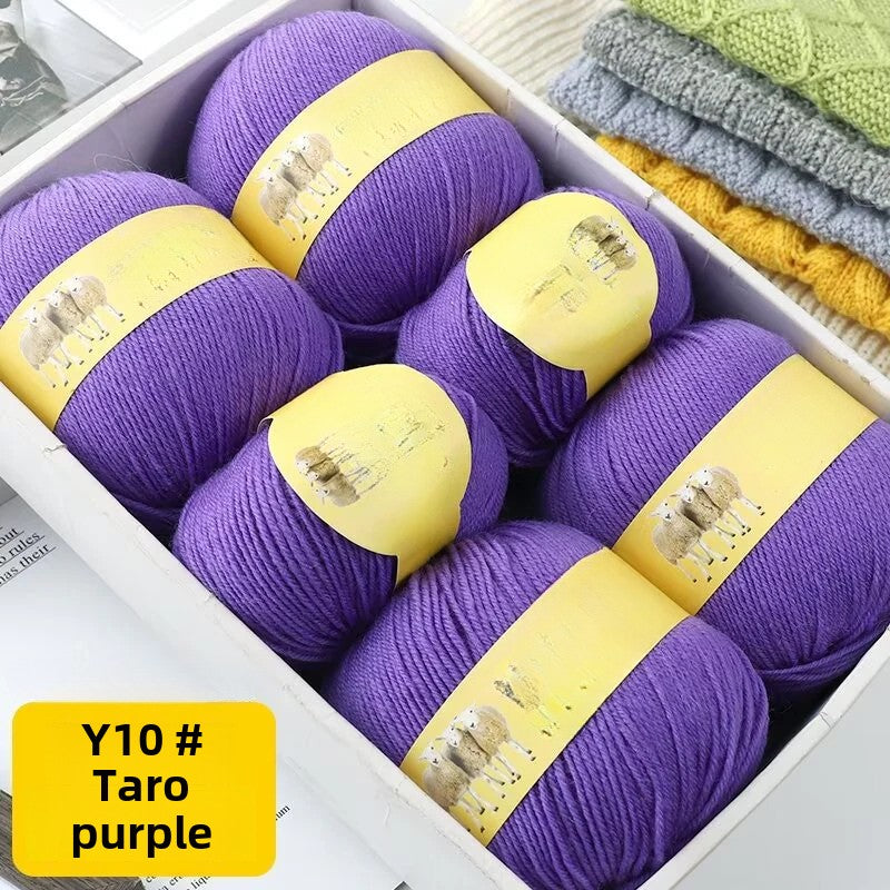 Medium and fine wool thread, handmade diy50g sweater, hat, shawl, knitting, knitting.