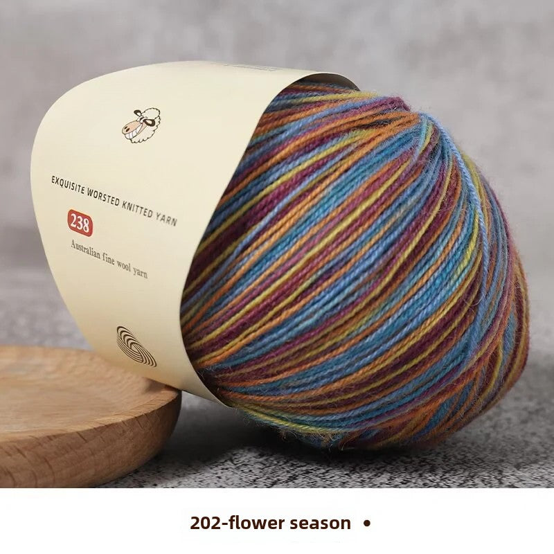 Special worsted knitted fleece fine wool thread handwoven DIY sweater hat scarf material Australian wool