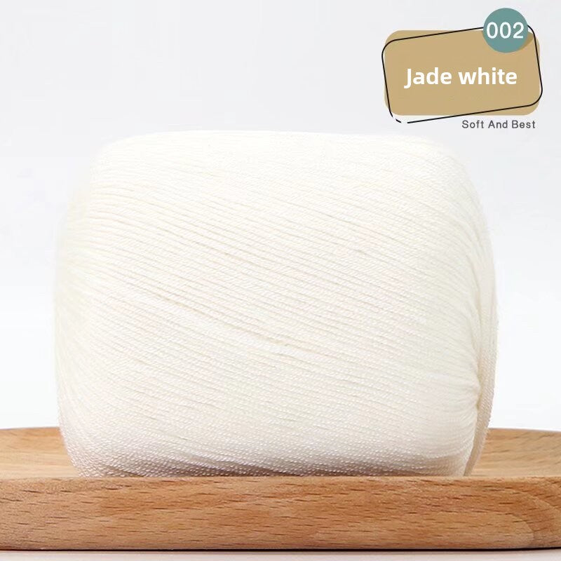 Lace Thread Tencel Cotton Lace Thread Hand Knitted Crochet Doll Wool Spinning Wool DIY Material Pack