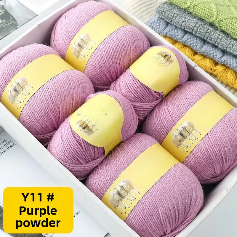 Medium and fine wool thread, handmade diy50g sweater, hat, shawl, knitting, knitting.