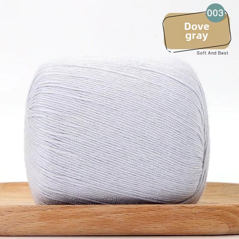 Lace Thread Tencel Cotton Lace Thread Hand Knitted Crochet Doll Wool Spinning Wool DIY Material Pack