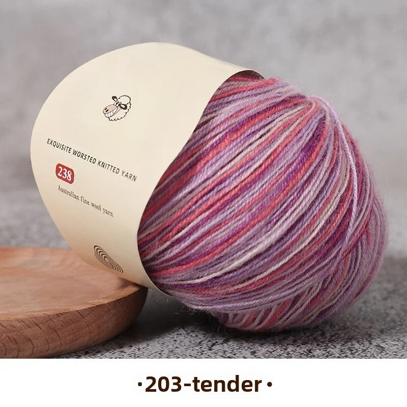 Special worsted knitted fleece fine wool thread handwoven DIY sweater hat scarf material Australian wool