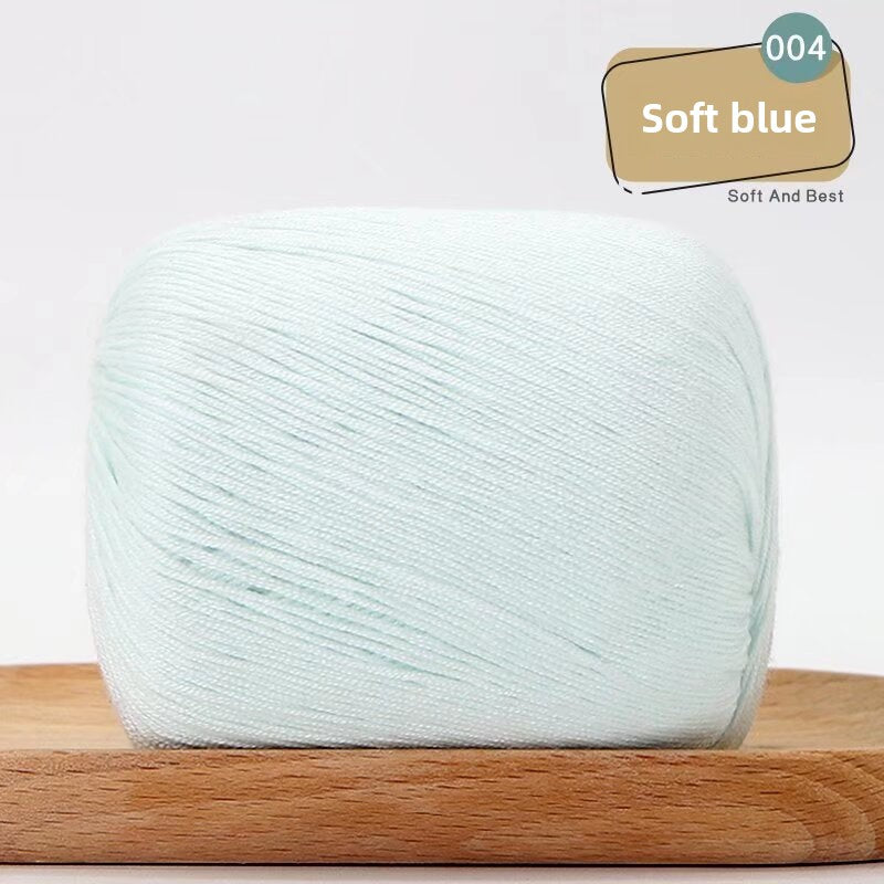 Lace Thread Tencel Cotton Lace Thread Hand Knitted Crochet Doll Wool Spinning Wool DIY Material Pack