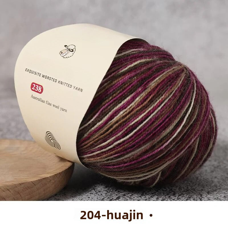 Special worsted knitted fleece fine wool thread handwoven DIY sweater hat scarf material Australian wool