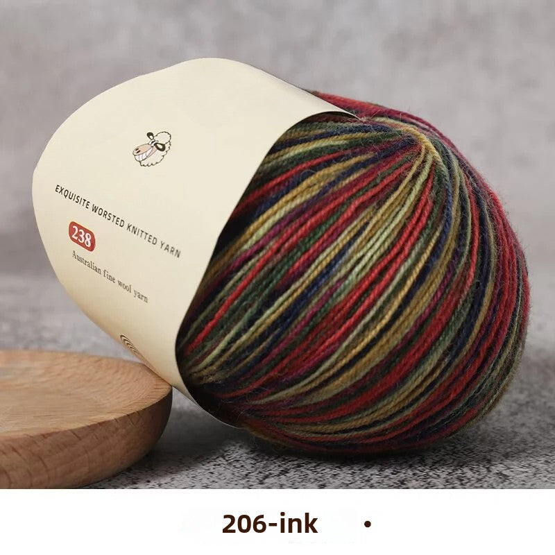 Special worsted knitted fleece fine wool thread handwoven DIY sweater hat scarf material Australian wool