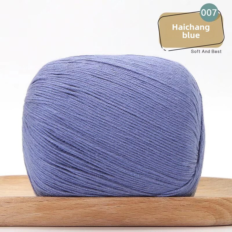 Lace Thread Tencel Cotton Lace Thread Hand Knitted Crochet Doll Wool Spinning Wool DIY Material Pack