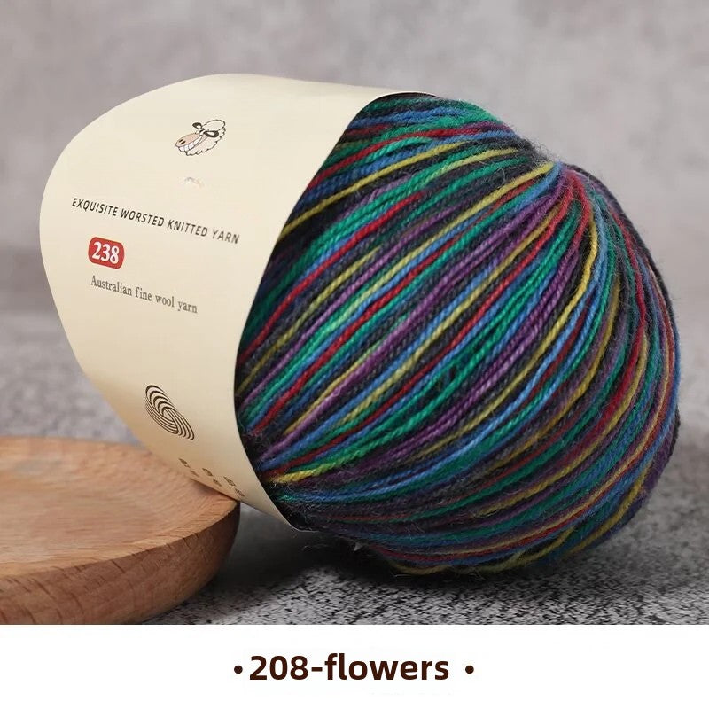 Special worsted knitted fleece fine wool thread handwoven DIY sweater hat scarf material Australian wool