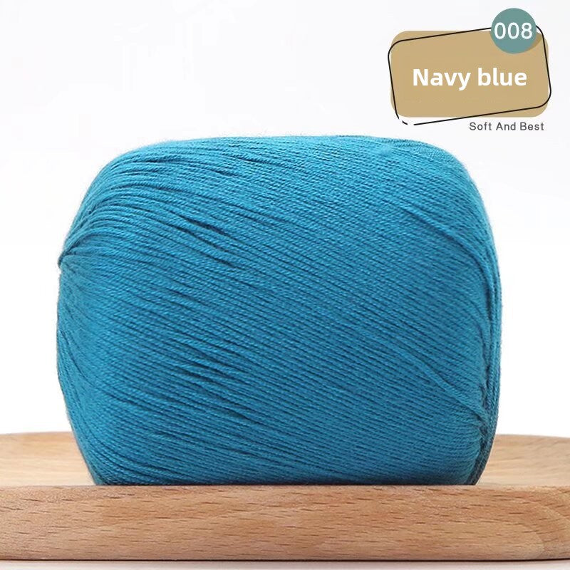 Lace Thread Tencel Cotton Lace Thread Hand Knitted Crochet Doll Wool Spinning Wool DIY Material Pack