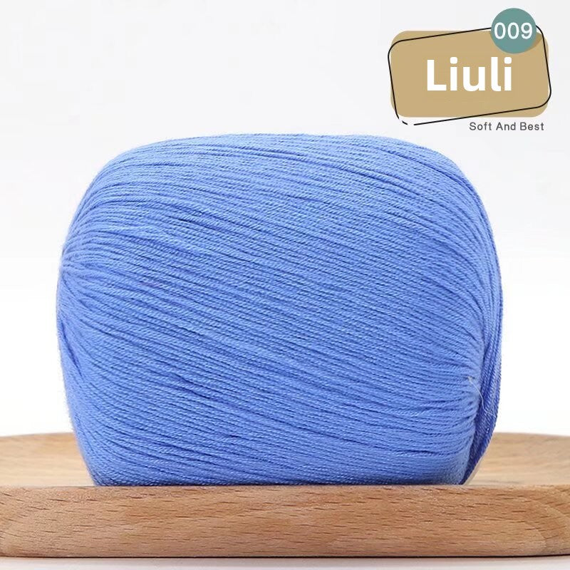Lace Thread Tencel Cotton Lace Thread Hand Knitted Crochet Doll Wool Spinning Wool DIY Material Pack