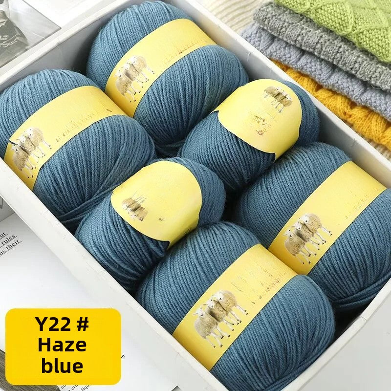 Medium and fine wool thread, handmade diy50g sweater, hat, shawl, knitting, knitting.