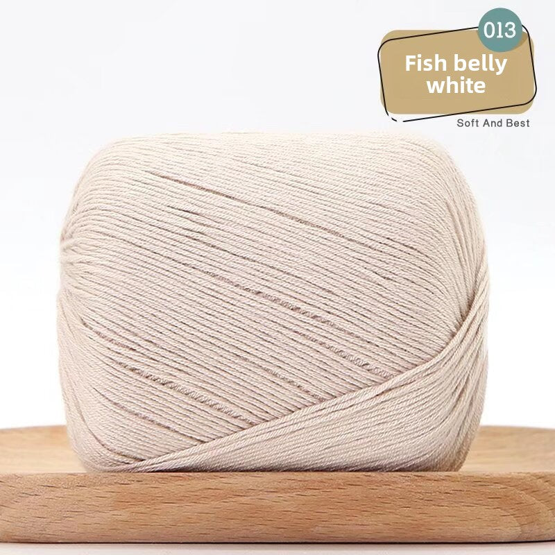 Lace Thread Tencel Cotton Lace Thread Hand Knitted Crochet Doll Wool Spinning Wool DIY Material Pack