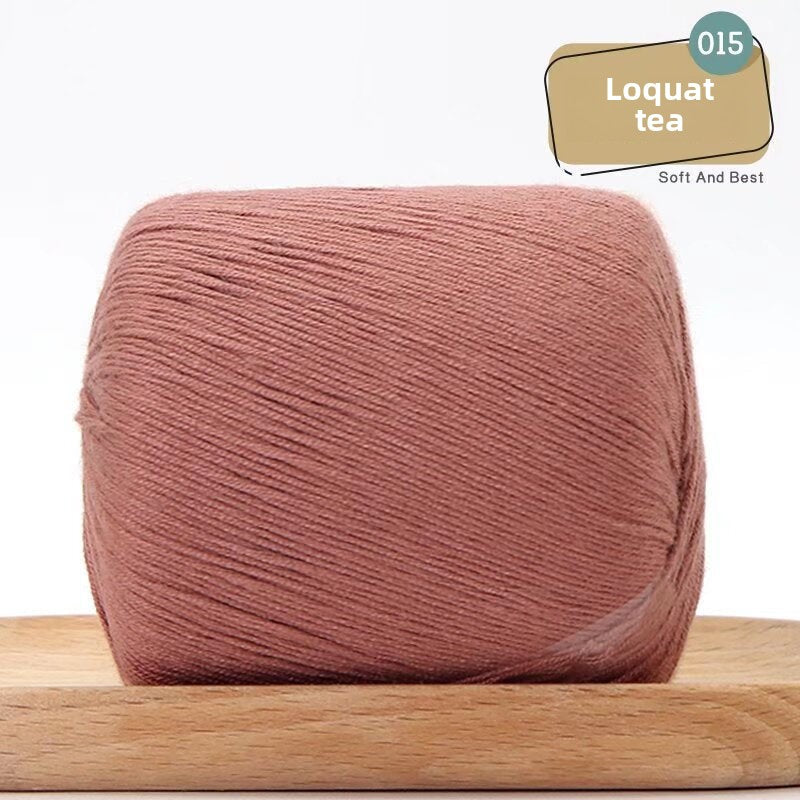 Lace Thread Tencel Cotton Lace Thread Hand Knitted Crochet Doll Wool Spinning Wool DIY Material Pack