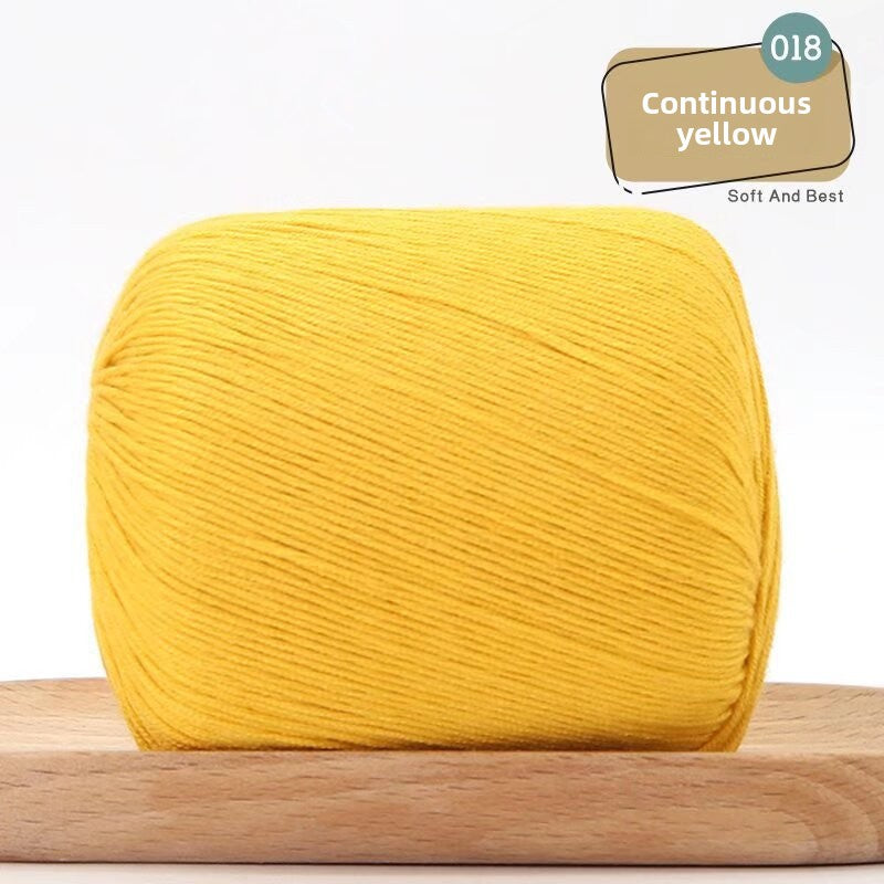 Lace Thread Tencel Cotton Lace Thread Hand Knitted Crochet Doll Wool Spinning Wool DIY Material Pack