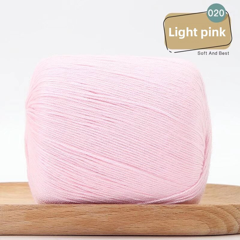 Lace Thread Tencel Cotton Lace Thread Hand Knitted Crochet Doll Wool Spinning Wool DIY Material Pack