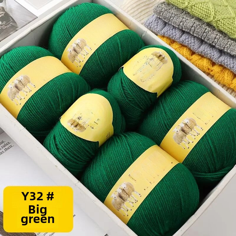 Medium and fine wool thread, handmade diy50g sweater, hat, shawl, knitting, knitting.