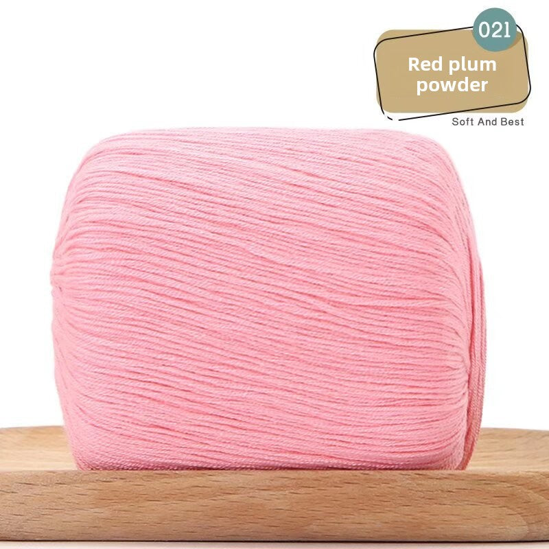 Lace Thread Tencel Cotton Lace Thread Hand Knitted Crochet Doll Wool Spinning Wool DIY Material Pack