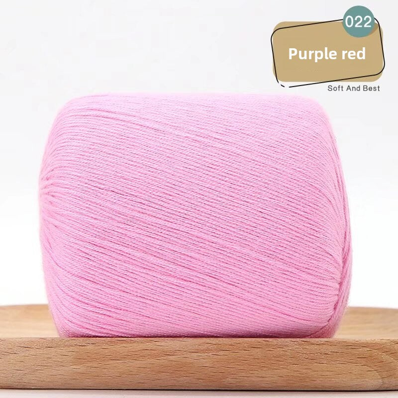 Lace Thread Tencel Cotton Lace Thread Hand Knitted Crochet Doll Wool Spinning Wool DIY Material Pack