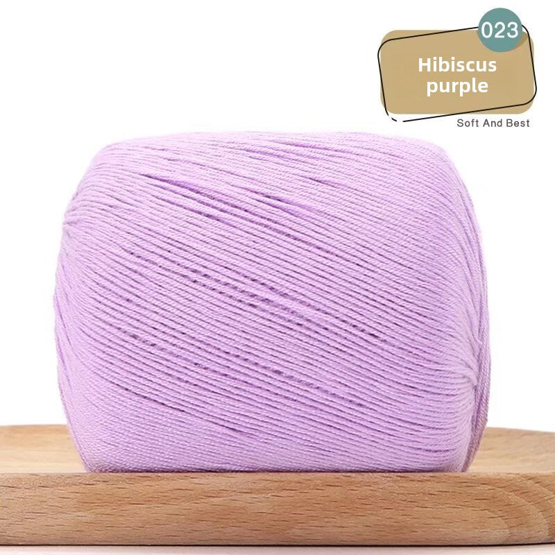 Lace Thread Tencel Cotton Lace Thread Hand Knitted Crochet Doll Wool Spinning Wool DIY Material Pack