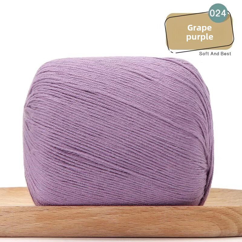 Lace Thread Tencel Cotton Lace Thread Hand Knitted Crochet Doll Wool Spinning Wool DIY Material Pack