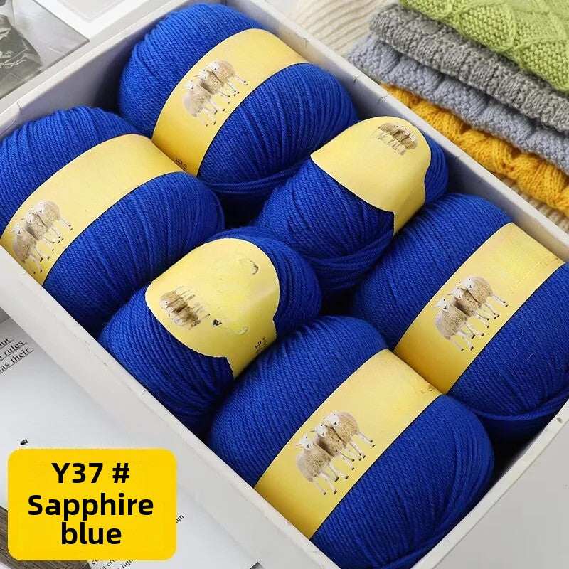 Medium and fine wool thread, handmade diy50g sweater, hat, shawl, knitting, knitting.