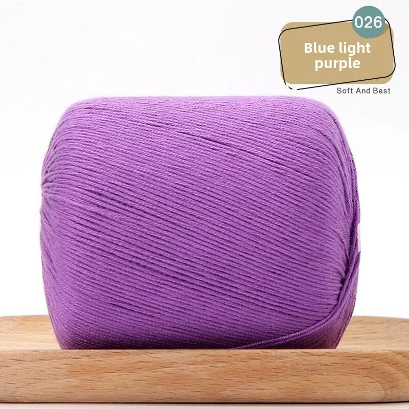 Lace Thread Tencel Cotton Lace Thread Hand Knitted Crochet Doll Wool Spinning Wool DIY Material Pack