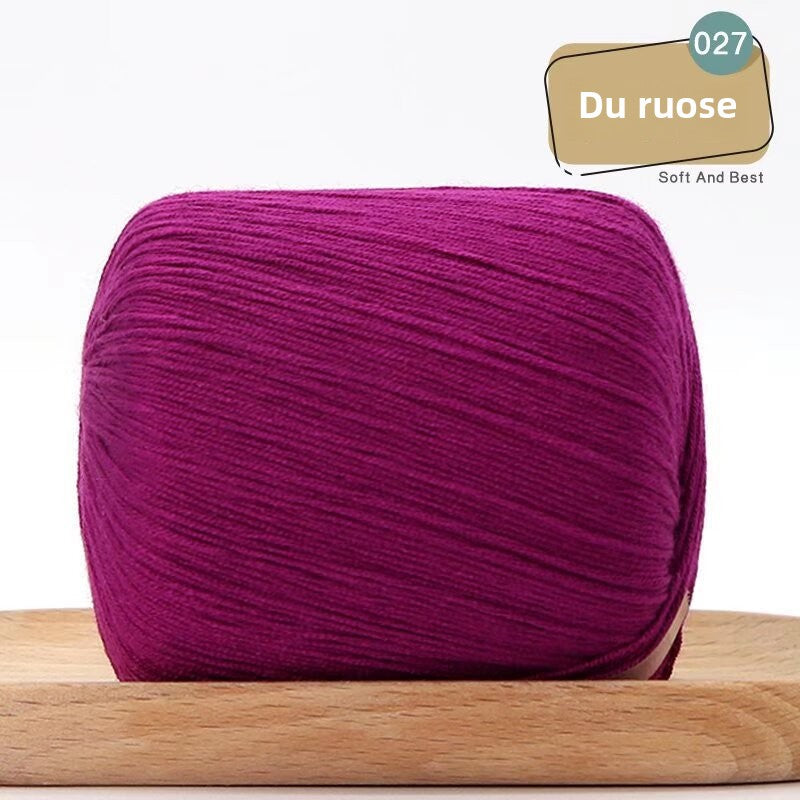 Lace Thread Tencel Cotton Lace Thread Hand Knitted Crochet Doll Wool Spinning Wool DIY Material Pack