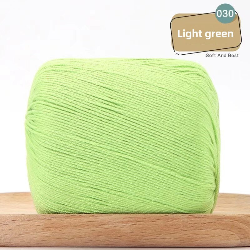 Lace Thread Tencel Cotton Lace Thread Hand Knitted Crochet Doll Wool Spinning Wool DIY Material Pack
