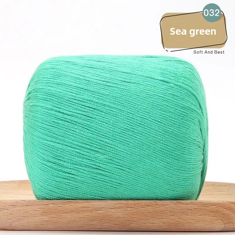 Lace Thread Tencel Cotton Lace Thread Hand Knitted Crochet Doll Wool Spinning Wool DIY Material Pack