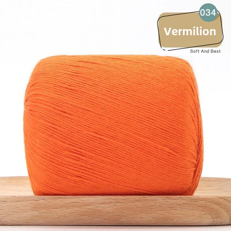 Lace Thread Tencel Cotton Lace Thread Hand Knitted Crochet Doll Wool Spinning Wool DIY Material Pack