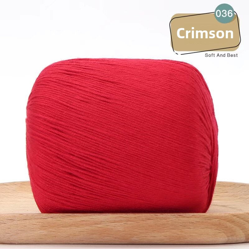 Lace Thread Tencel Cotton Lace Thread Hand Knitted Crochet Doll Wool Spinning Wool DIY Material Pack