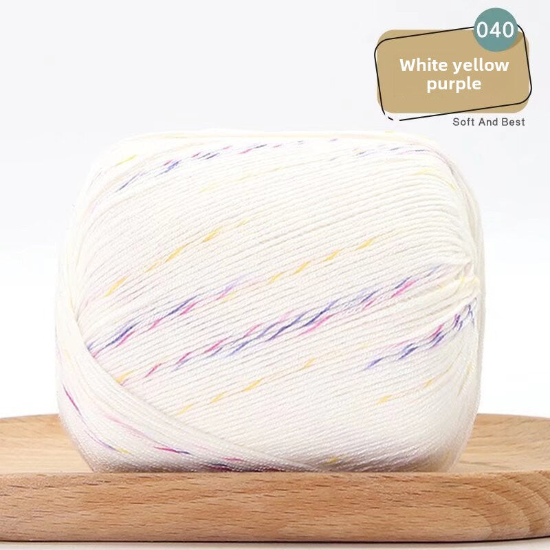 Lace Thread Tencel Cotton Lace Thread Hand Knitted Crochet Doll Wool Spinning Wool DIY Material Pack