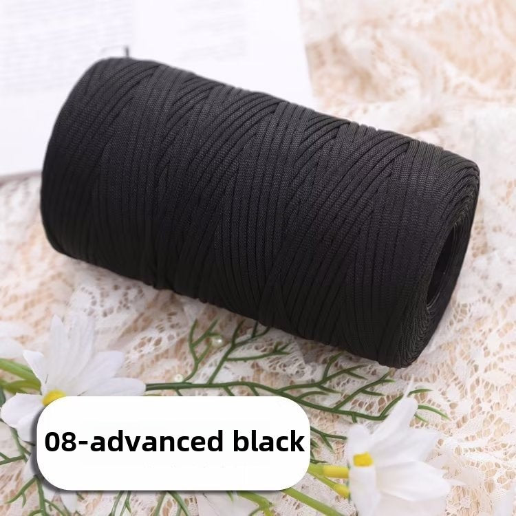 Mercerized cotton and linen ice silk thread flat belt ice silk DIY hook shoe hook summer hat hand-woven wool hand-woven wool