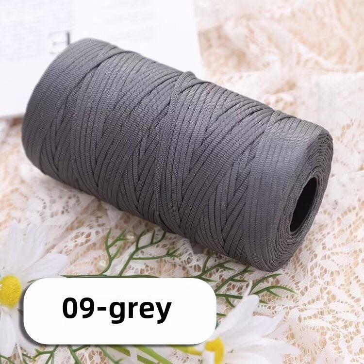 Mercerized cotton and linen ice silk thread flat belt ice silk DIY hook shoe hook summer hat hand-woven wool hand-woven wool