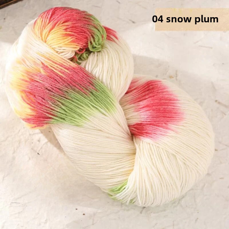 Hand dye gradual change wool line segment dye wool line segment dye gradual change scarf sweater hat hand woven thread