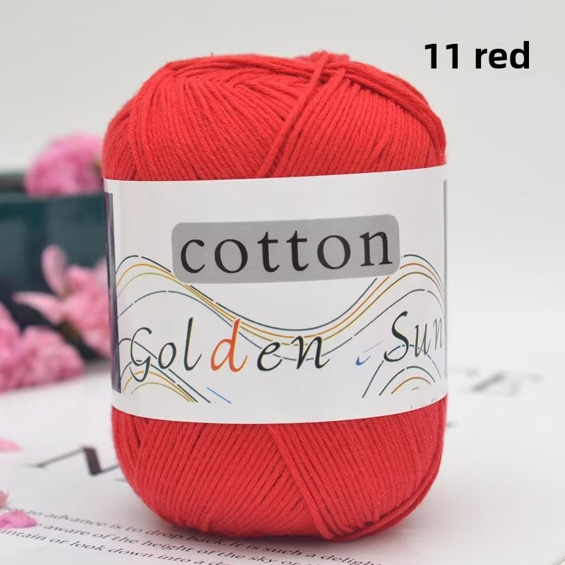 Cotton Children's pure cotton thread, baby wool, hand-woven pure cotton thread Baby wool Pure cotton baby thread