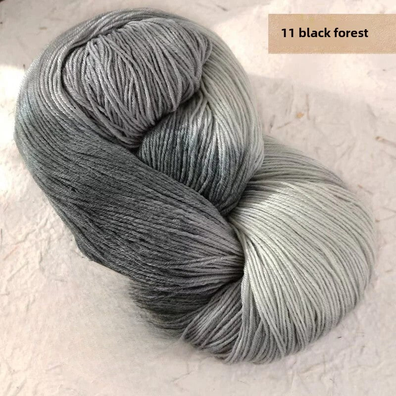 Hand dye gradual change wool line segment dye wool line segment dye gradual change scarf sweater hat hand woven thread