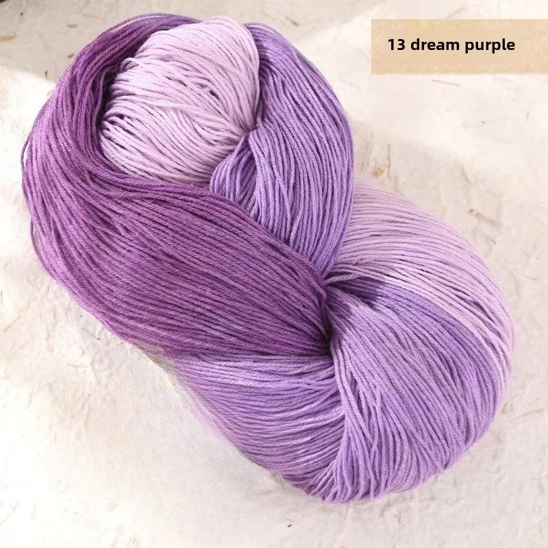 Hand dye gradual change wool line segment dye wool line segment dye gradual change scarf sweater hat hand woven thread