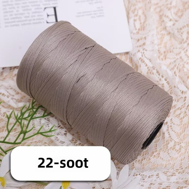 Mercerized cotton and linen ice silk thread flat belt ice silk DIY hook shoe hook summer hat hand-woven wool hand-woven wool