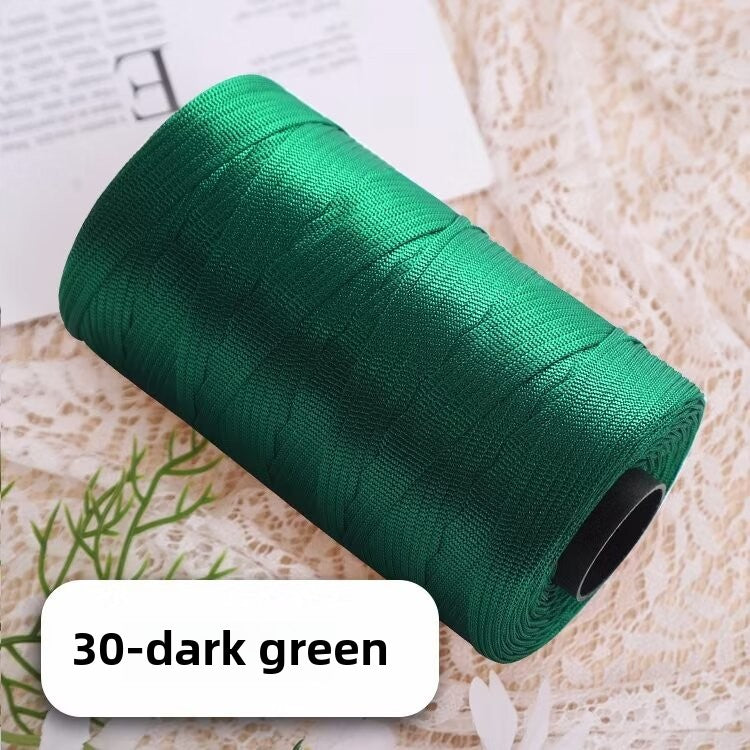 Mercerized cotton and linen ice silk thread flat belt ice silk DIY hook shoe hook summer hat hand-woven wool hand-woven wool