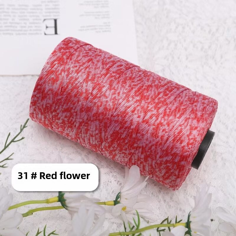 Mercerized cotton and linen ice silk thread flat belt ice silk DIY hook shoe hook summer hat hand-woven wool hand-woven wool